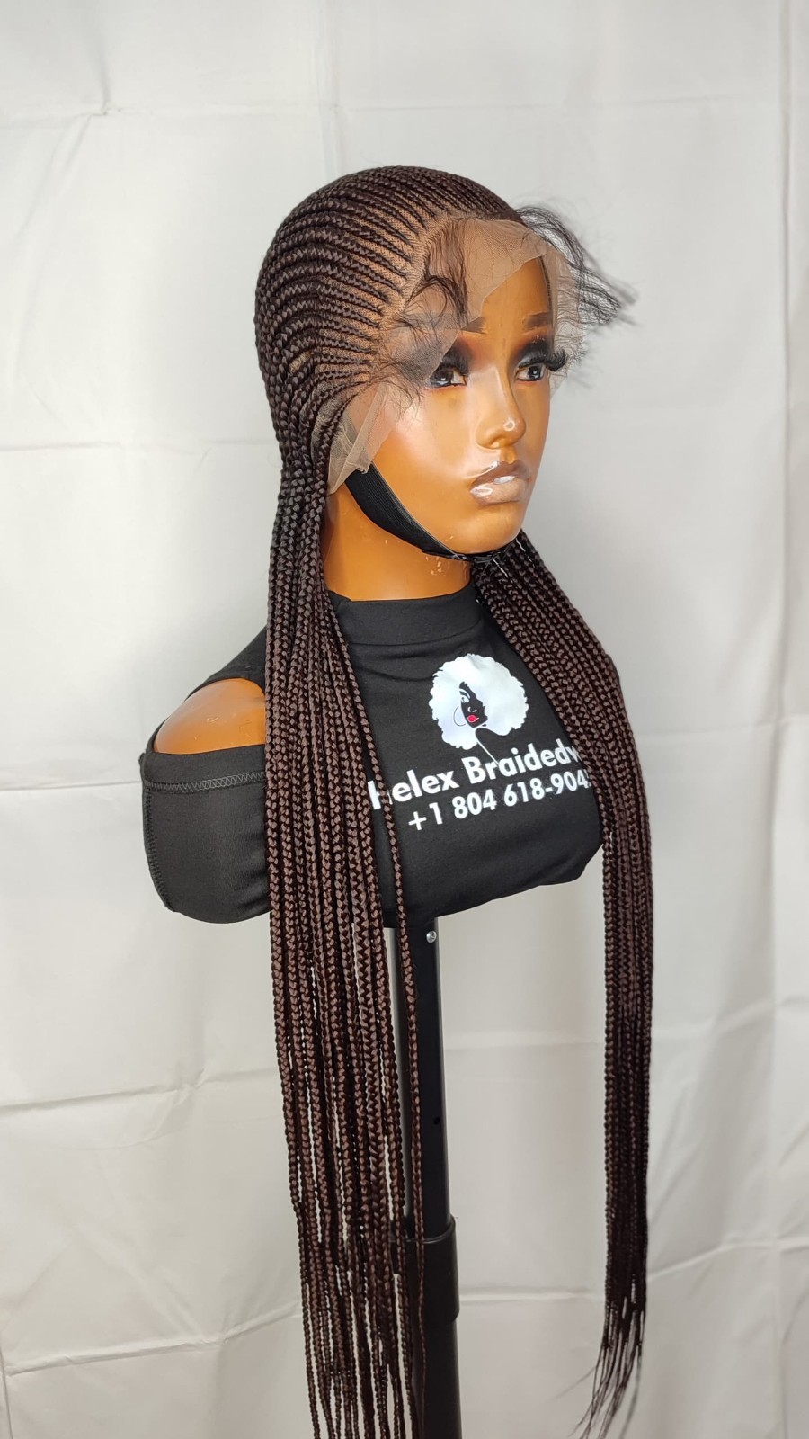 All Back Conrow In Black With Baby Hair
