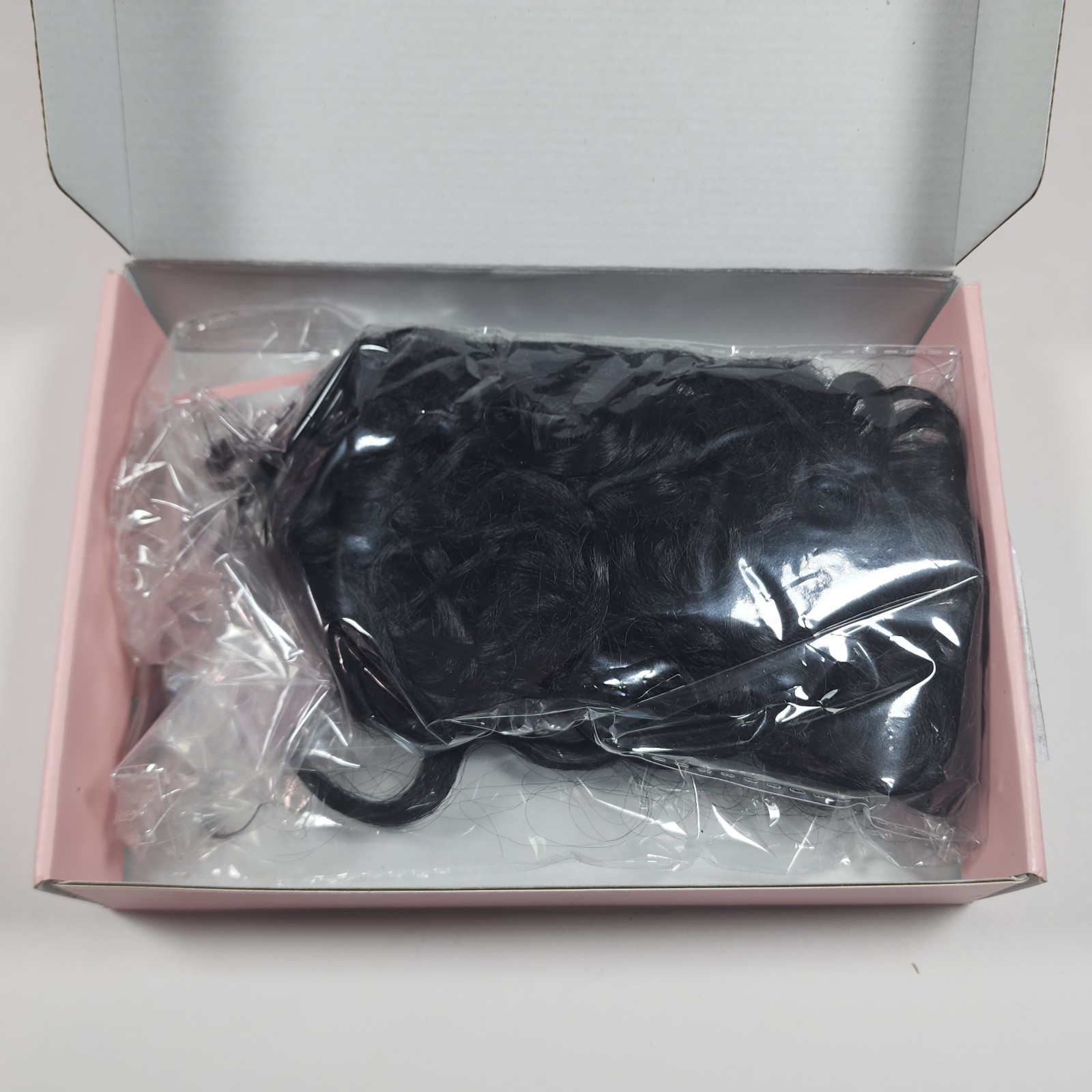 LONAI 4PC Clip in Hair Extensions 26 Inch Curly Silk Natural Black Color