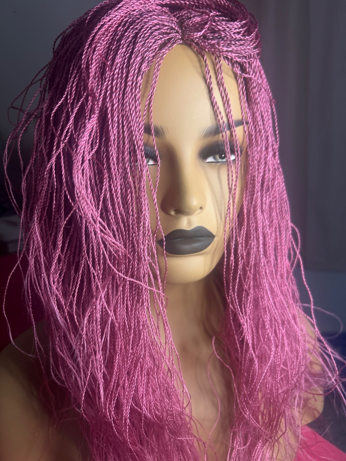 Pink Friday Wig w/band Singles Twists 16-18’ inch pre-cut Wig with