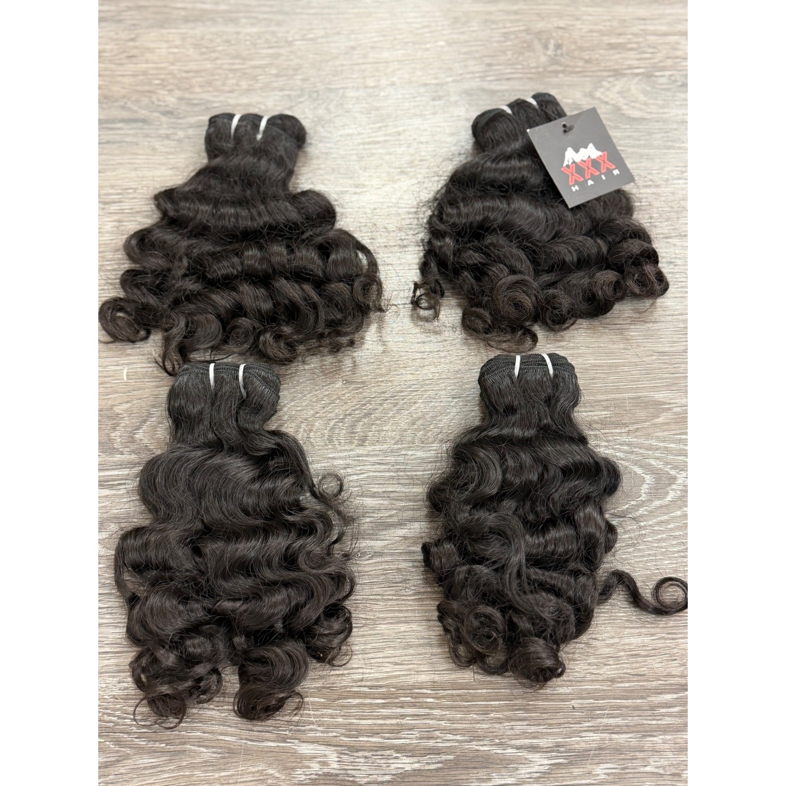 16″ Raw South Indian Curly Unprocessed Human Hair Bundle