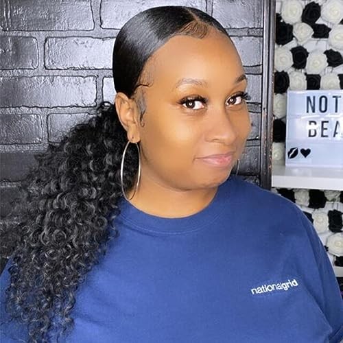 Brazilian Kinky Curly Ponytail Extensions – 18Inch Afro Curly 18″ wrap curly