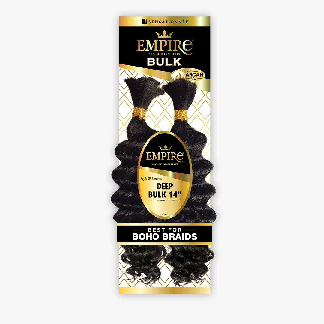 Sensationnel Human Hair Weave Empire Deep Bulk 14″
