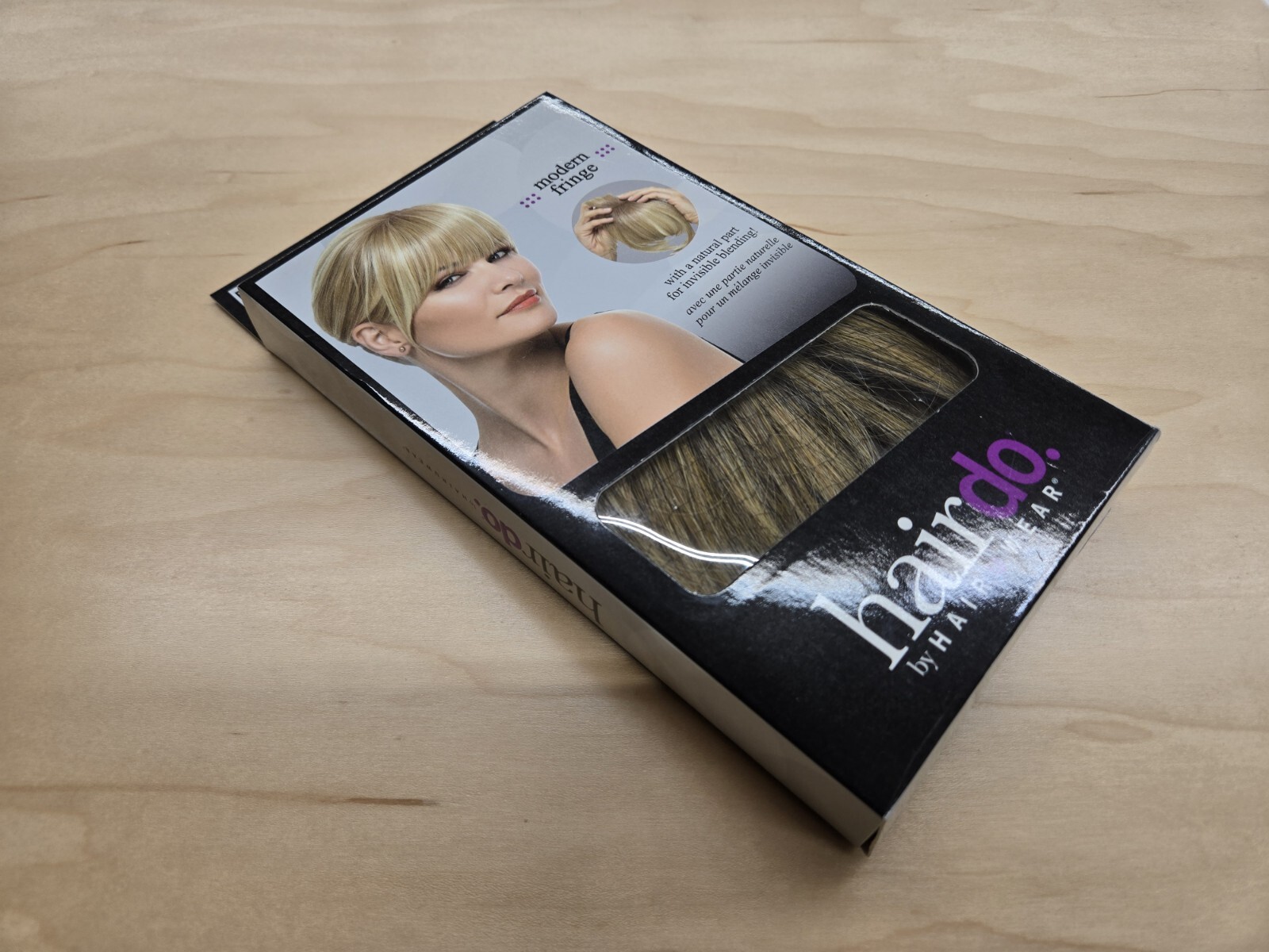 NEW !!! – MODERN FRINGE CLIP IN BANG By hairdo – Buttered Toast / Dark Blonde