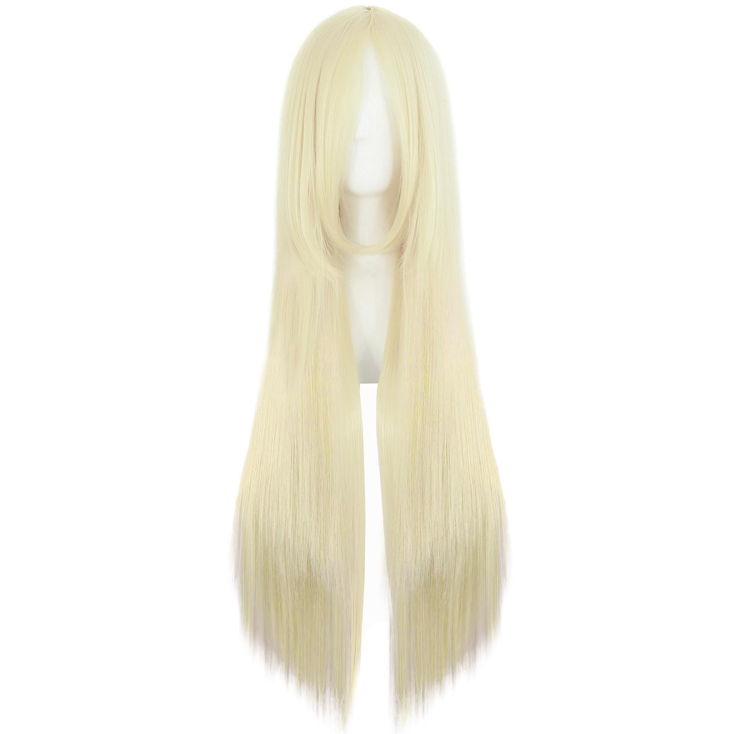 Stunning 80cm Straight Anime Costume Wig in Light Blonde – Perfect for Events