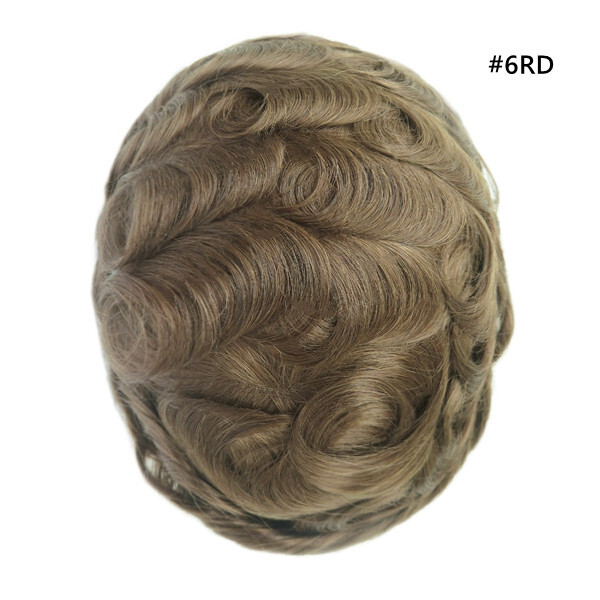 Mens Human Hair Replacement System Invisible Super Thin Skin Toupee Hairpiece7x9