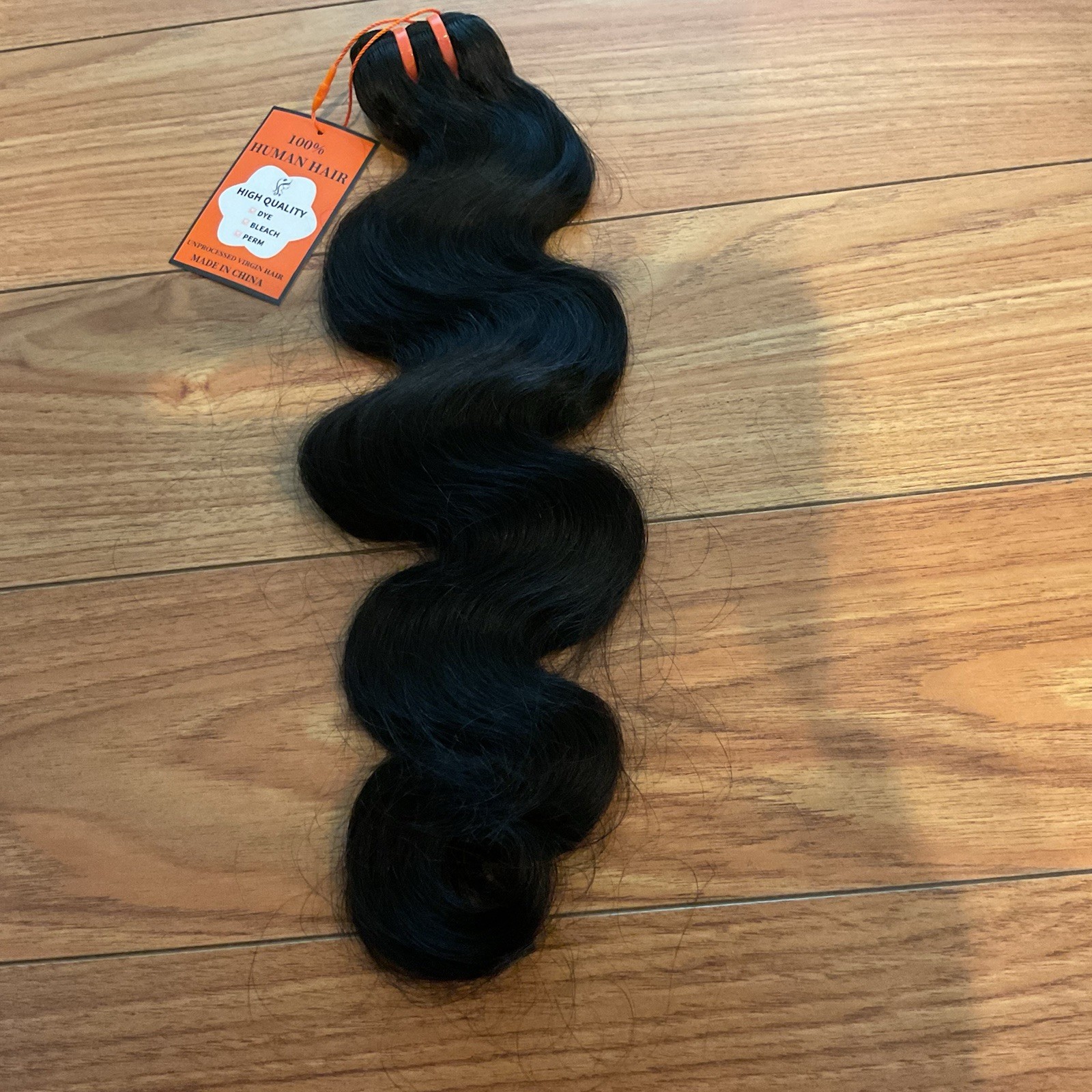 Luxurious Black Raw Bundle Wave Human Hair Extensions – Natural Black 20 inches
