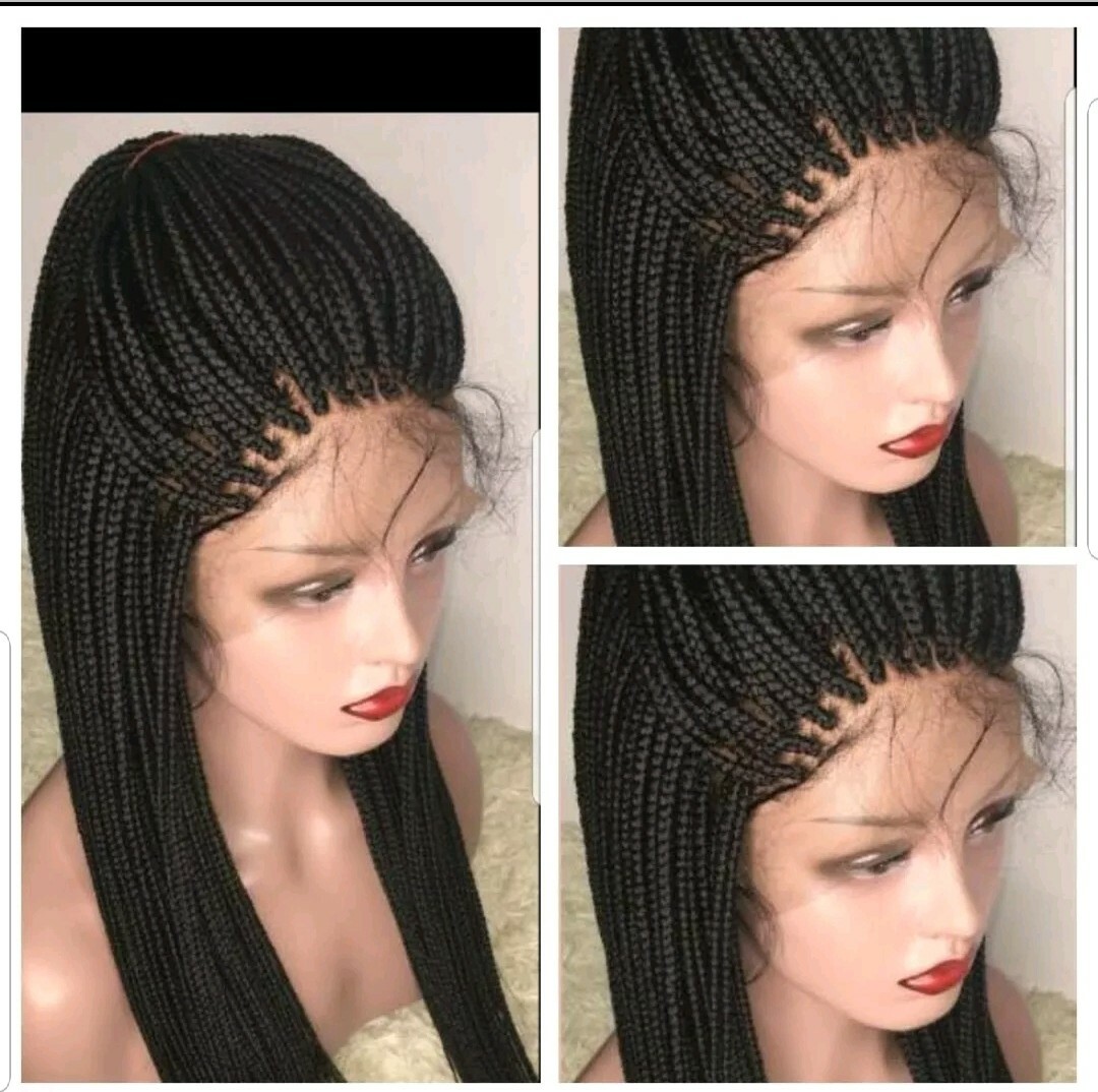 Braided wig:Handmade Cornrows & lemonade braids wigs,PRE-ORDER ONLY.2-3WEEKS.USA