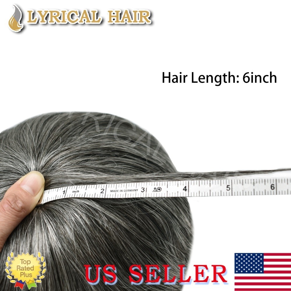 Mens Toupee Human Hair Injection PU Skin 0.10mm Natural Durable Hairpiece System