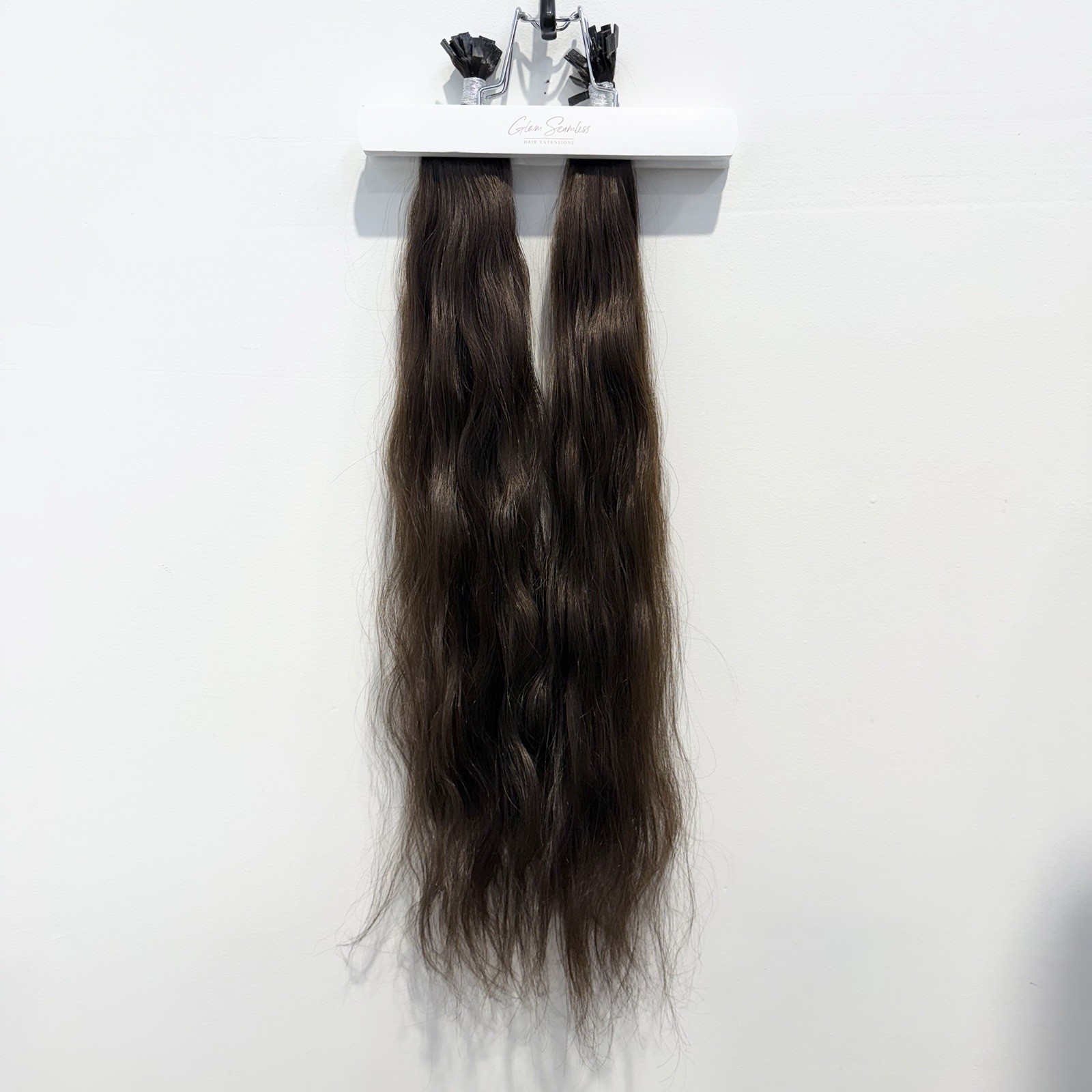 Glam Seamless x Priscilla Valles 25” K-Tip Hair Extension #3 Dark Brown 2 Pack