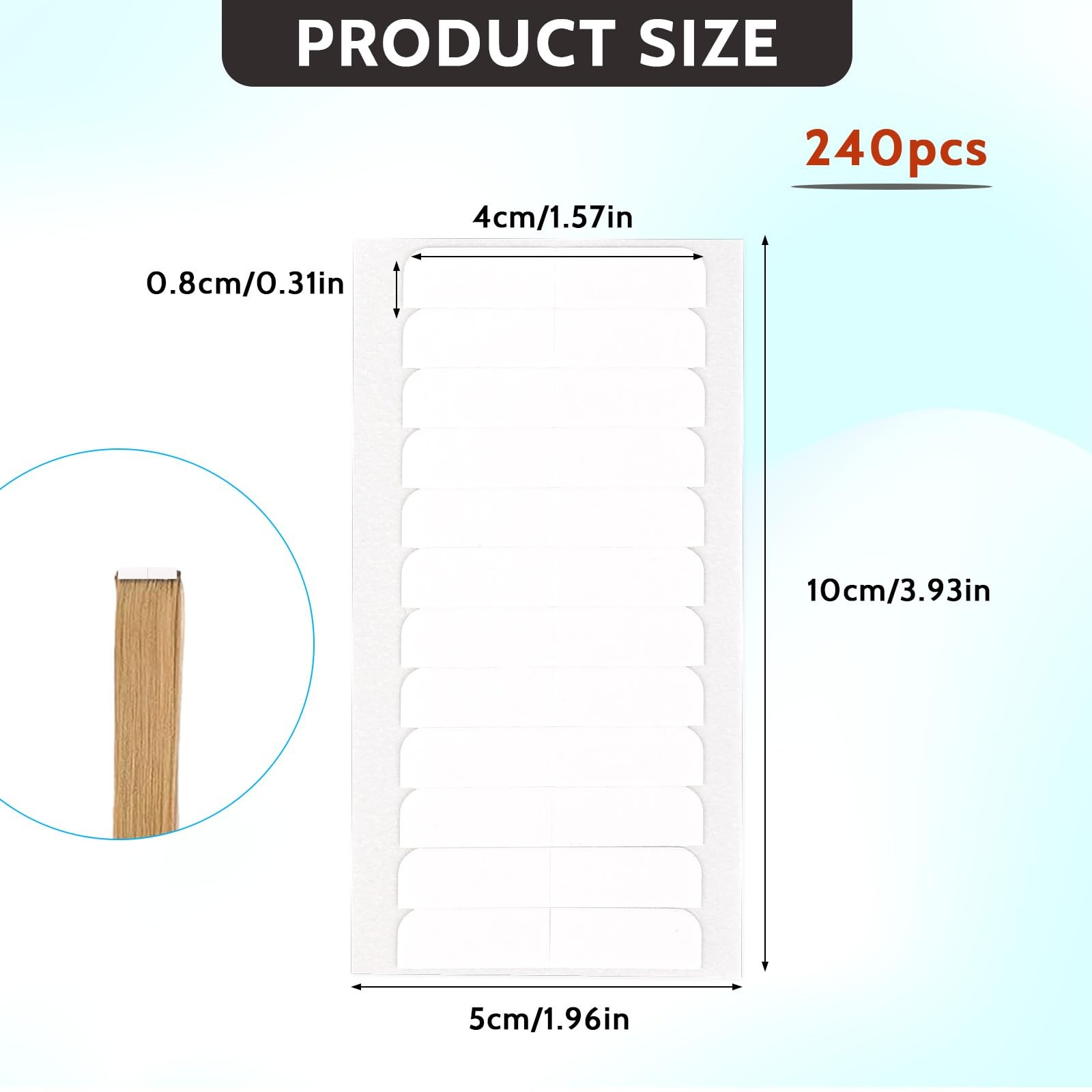 Extension Tape Double Sided Adhesive Wig Tape Waterproof Human Hair Extension