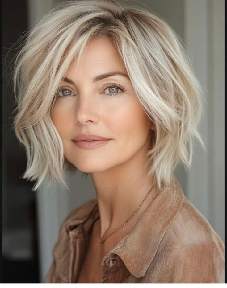Platinum Blond Ombre Human Hair 13×4 Lace Front Wig for Women Girls