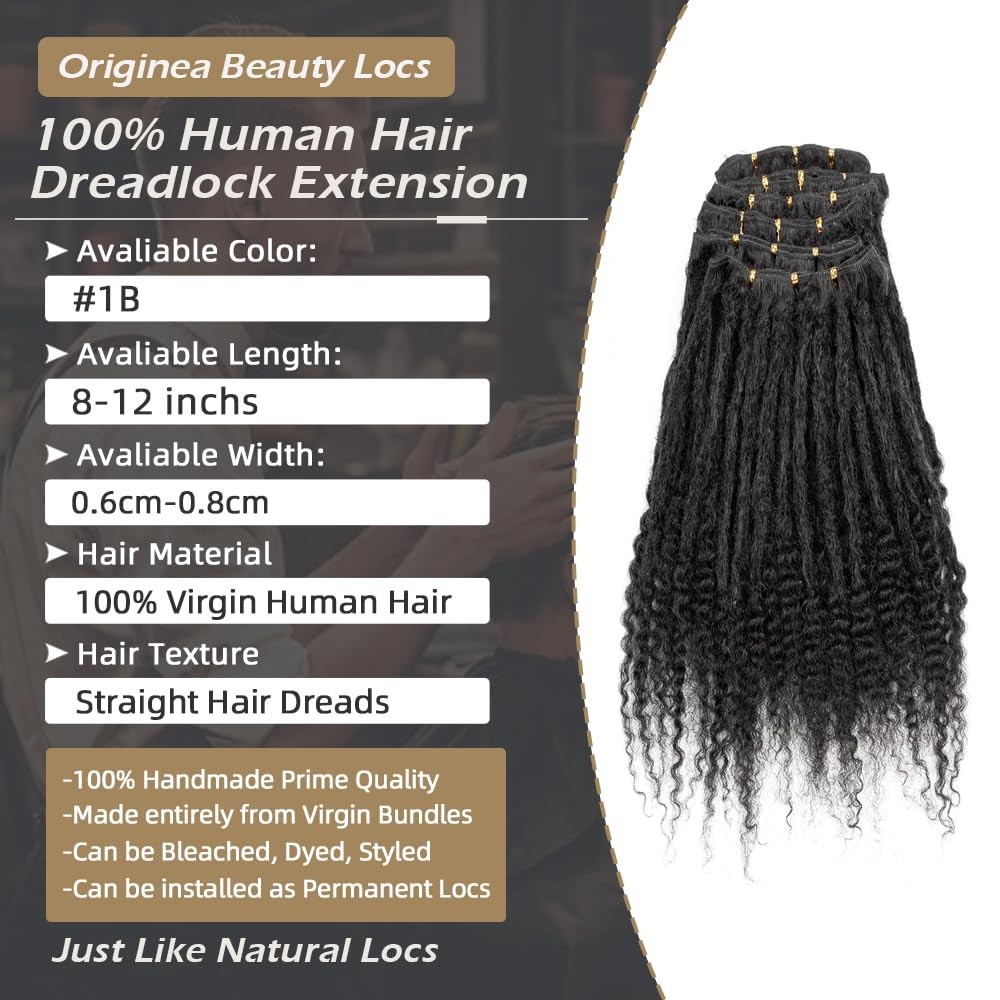 Originea Real Loc Virgin Bundles Dreadlock Extensions Human Hair For Man/Women