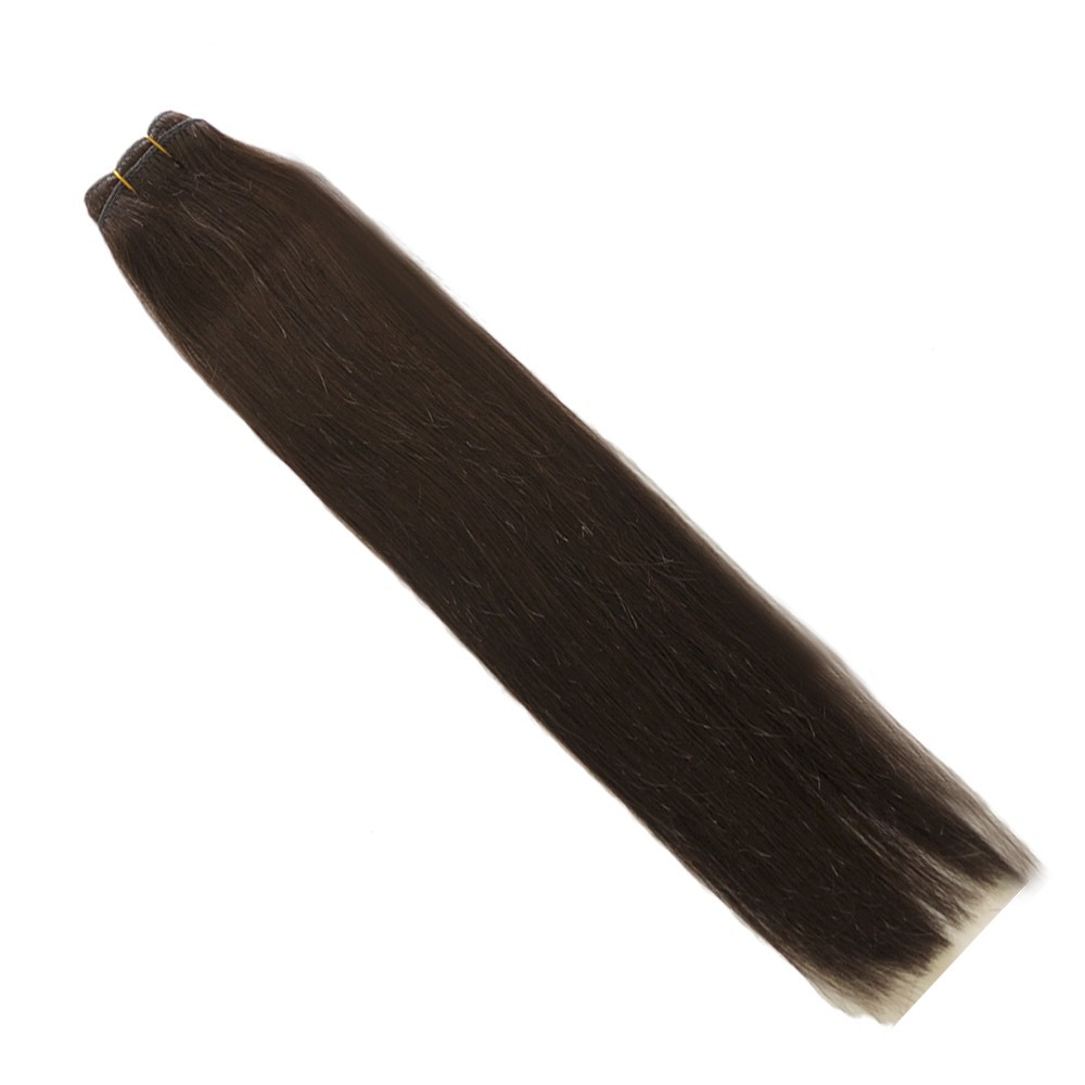 100g Thick Bundle Weft Hair Extenisons Remy Human Hair Double Weft Weave Blonde