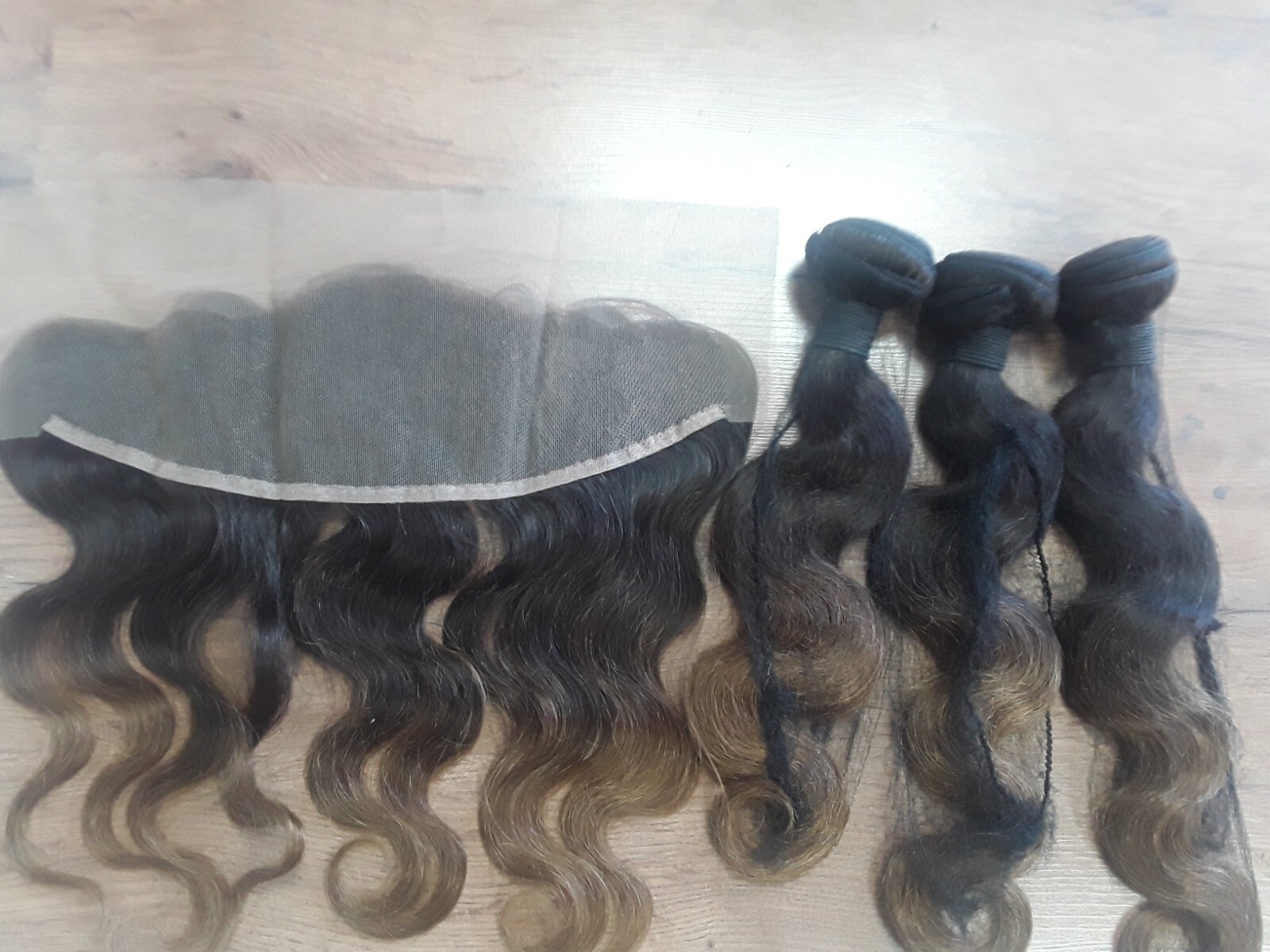 12A 1B#/4#/ 33# ROOT BRAZILIAN VIRGIN HUMAN HAIR BODY WAVES 16+18+20&14 FRONTAL