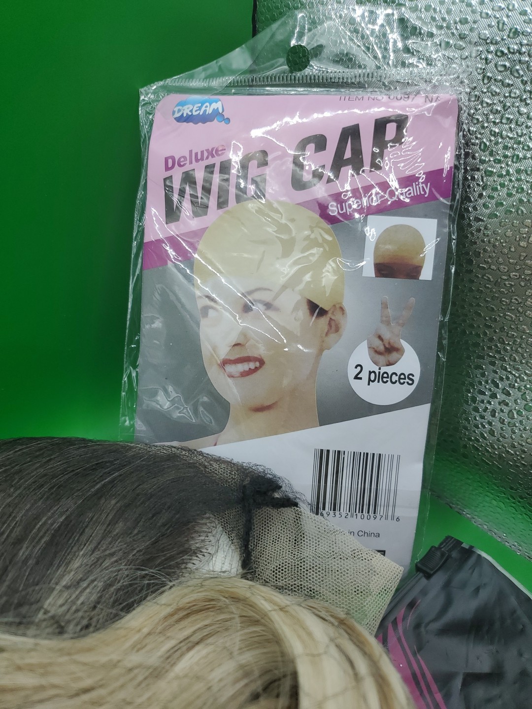 Deluxe Wig Cap Natural 2 pieces & Hair Wig Rosella Blonde /w Dark Highlights