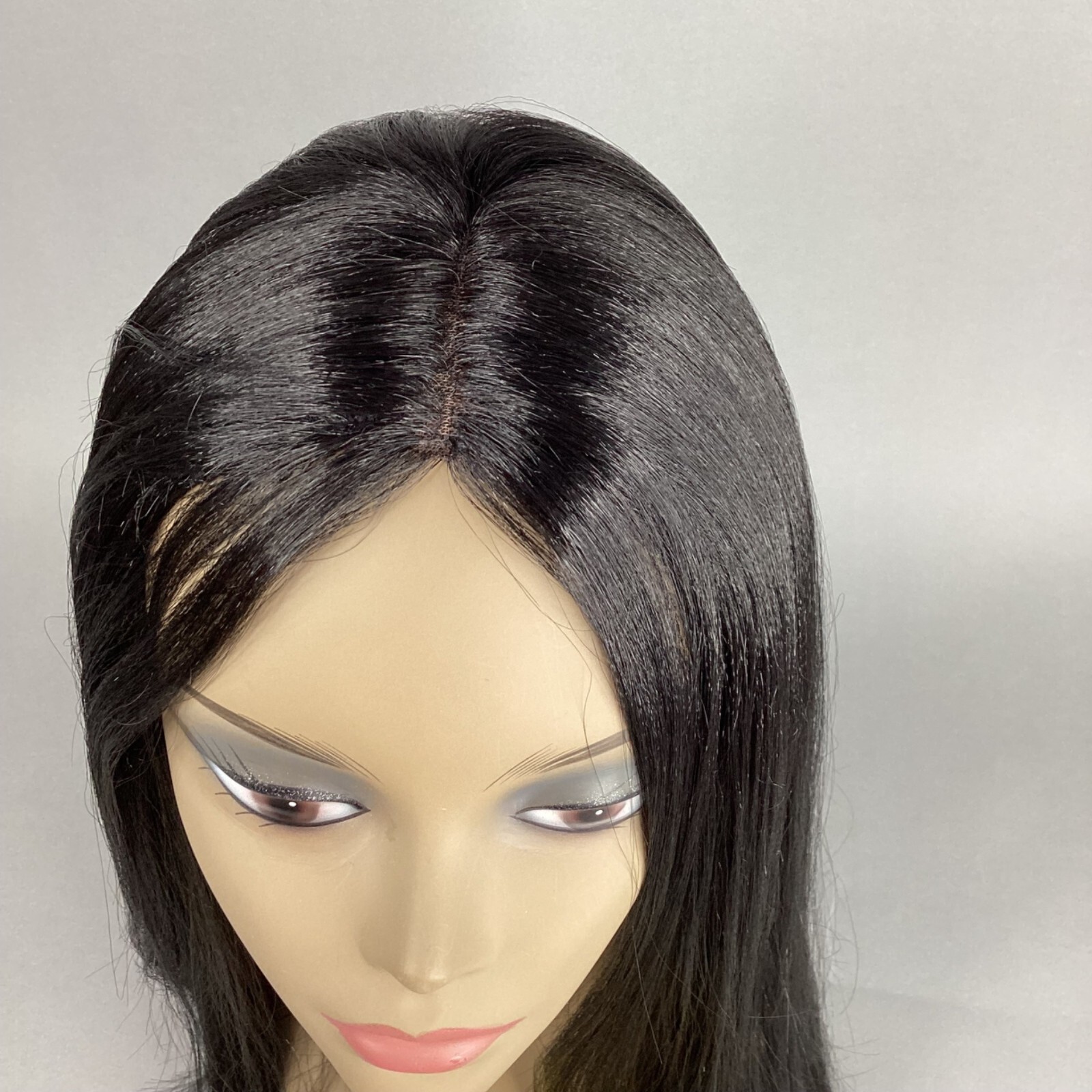 Slim Line SLW32 Wig #1B Off Black Lace Part Heat Safe Synthetic Classic Cap
