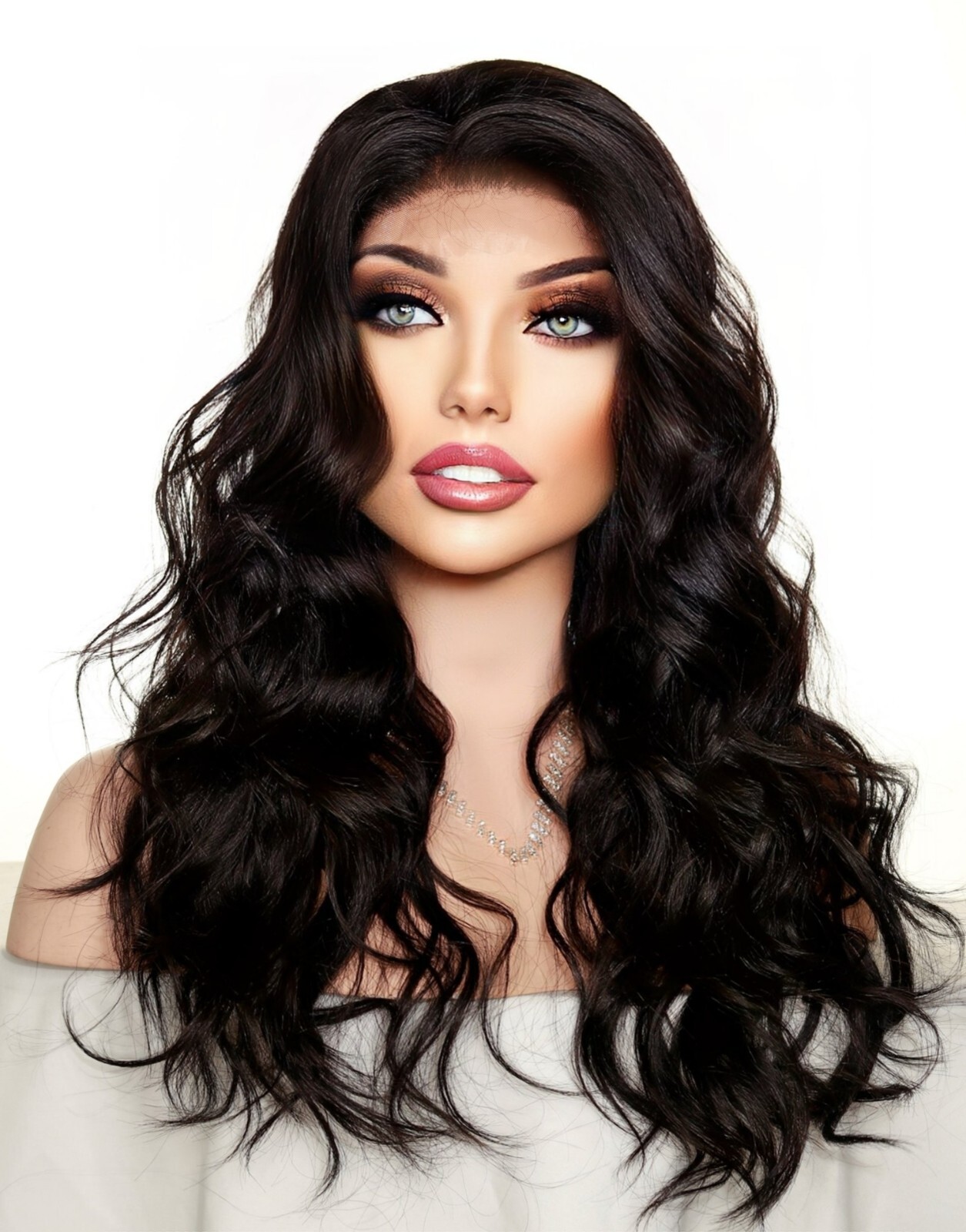 LACE FRONT HAND TIED HEAT FRIENDLY WIG EXQUISITE SENSUAL COLOR #2 #1471