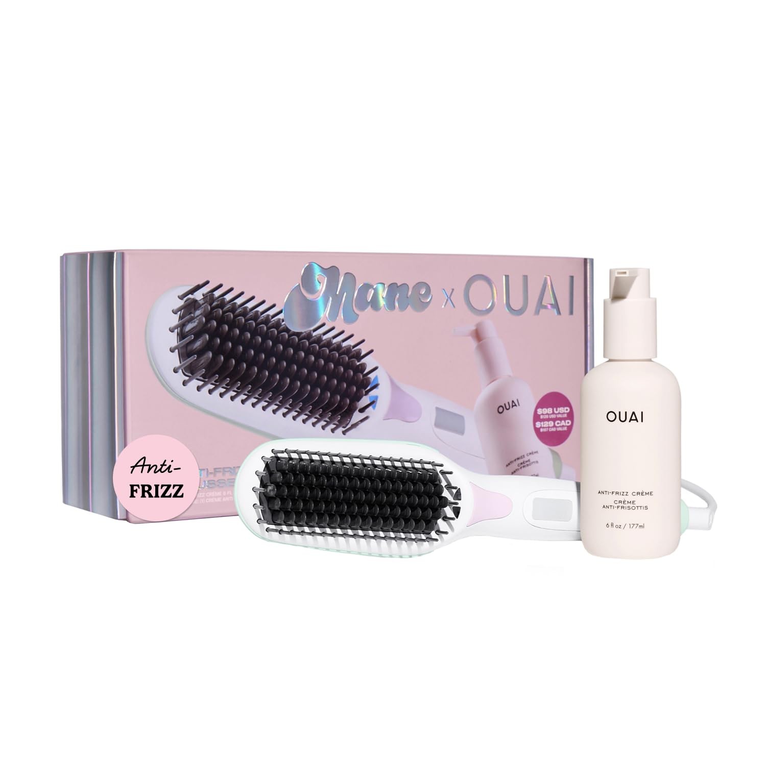 Mane Anti-Frizz Kit – Mane Hair Tools Kit OUAI Anti-Frizz Crème – Complete H…