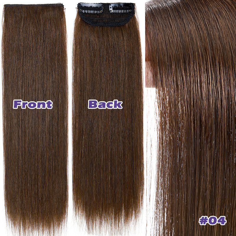 100% Human Hair Extensions Clip in Small Real Hairpiece for Adding Hair Volume