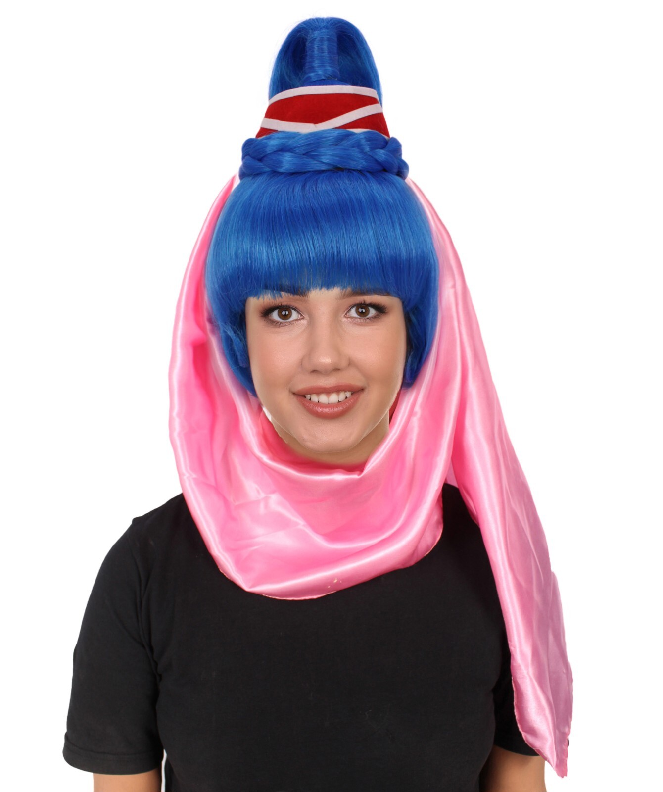 Adult Women’s 60s American Sitcom Multi Colors Genie Wig, HW-6988A