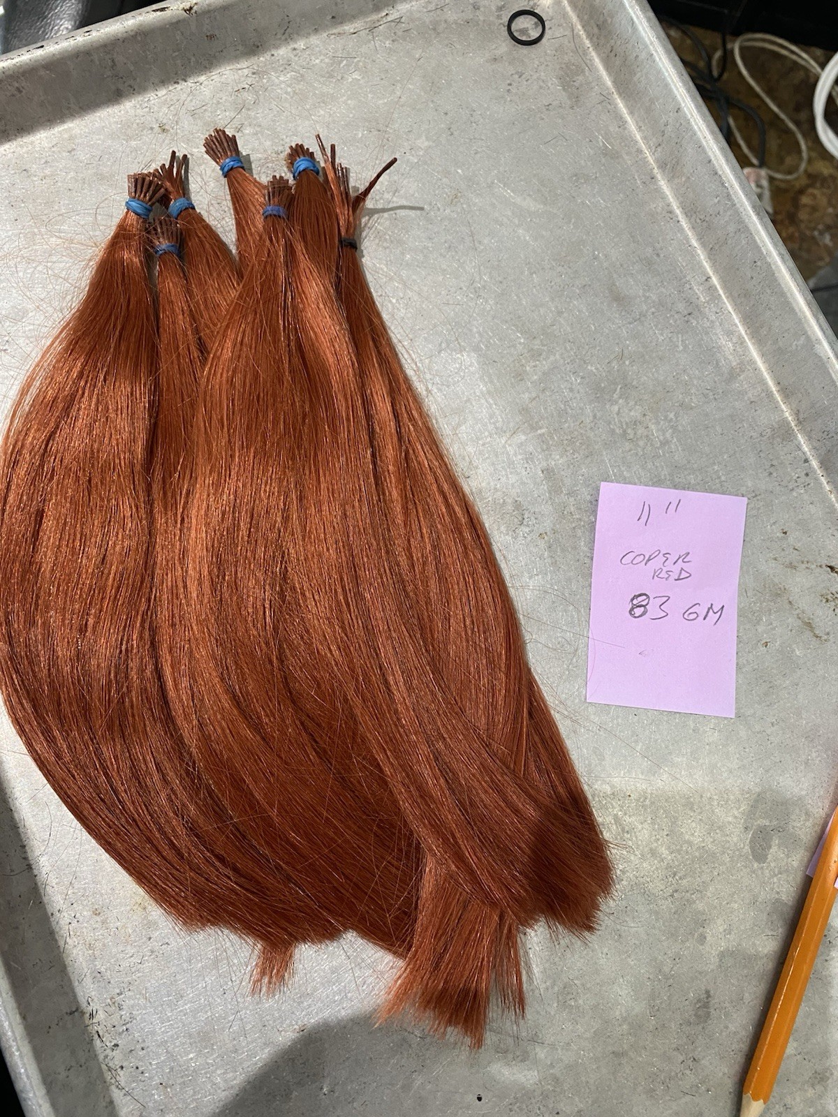 Human Hair 11” Coper Red 83 GM