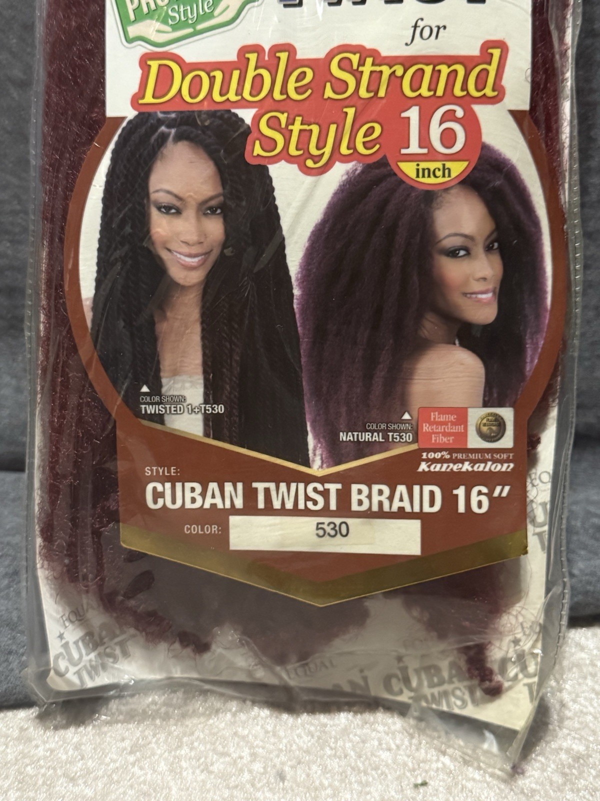 Shake-N-Go Equal Cuban Twist Braid for Double Strand Style 16″ – Color 530