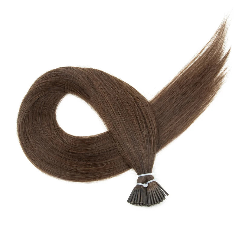 I Tip Hair Extensions Real Human Hair 30g/pack Microlink Capsules 14″