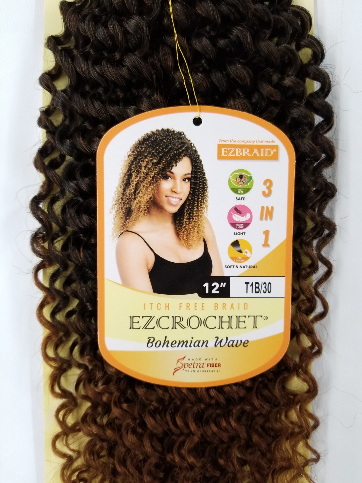 I&I Hair Innocence EZCROCHET Bohemian Wave Braiding Hair Spectra 12″