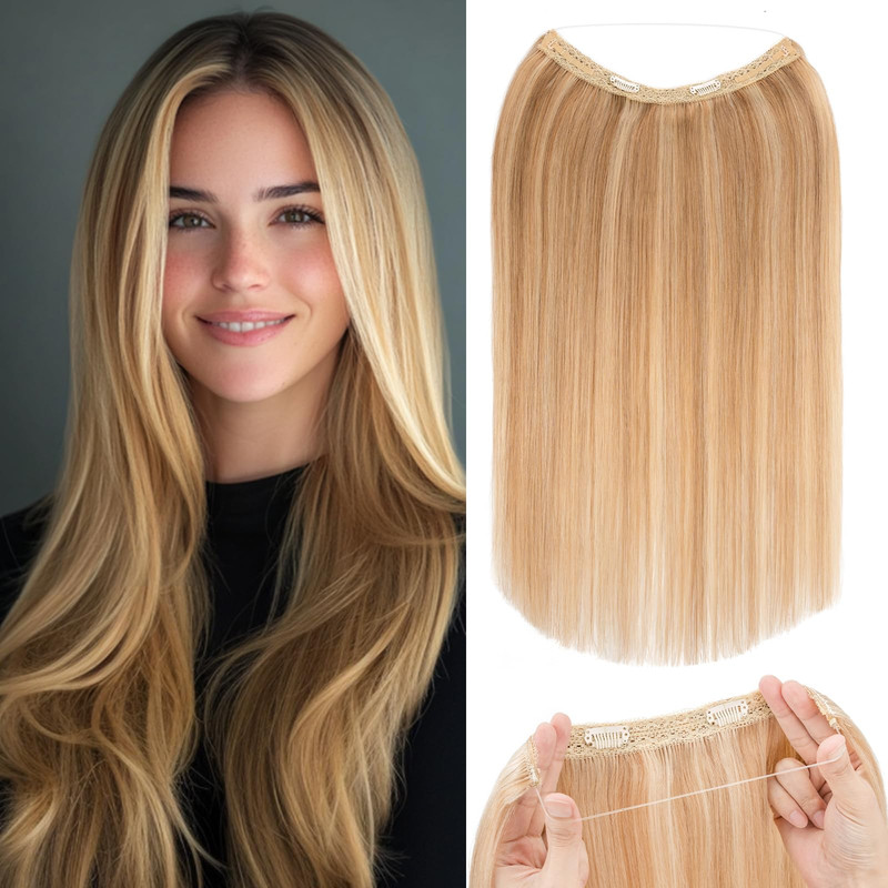 Rich Choices Halo Hair Extensions Real Human Hair 100 Remy Human Hair Halo
