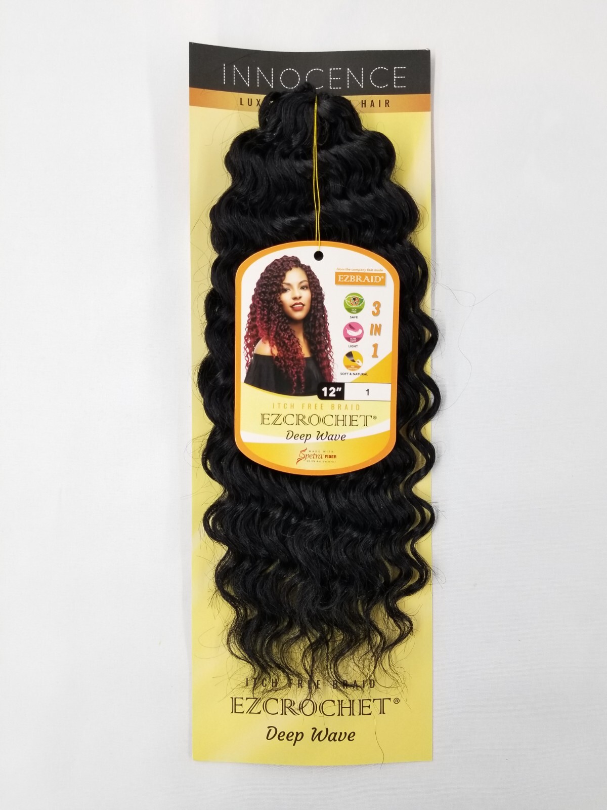 I&I Hair Innocence EZCROCHET Deep Wave Braiding Hair Spectra 12″