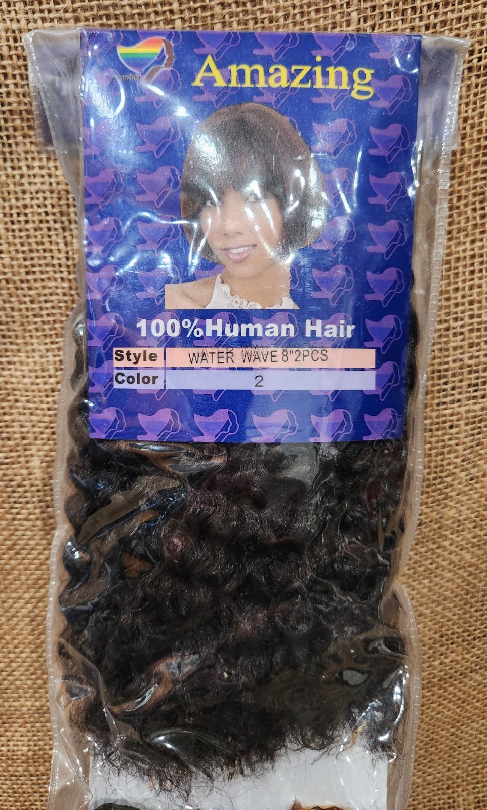 Amazing Water Wave Sew -in Weft 8″ Human Hair Extensions 24′