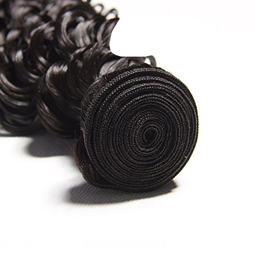 Jerry Curl Black Color 1B Brazilian 100 Human Virgin Hair Weave 1 or 3 Bundles