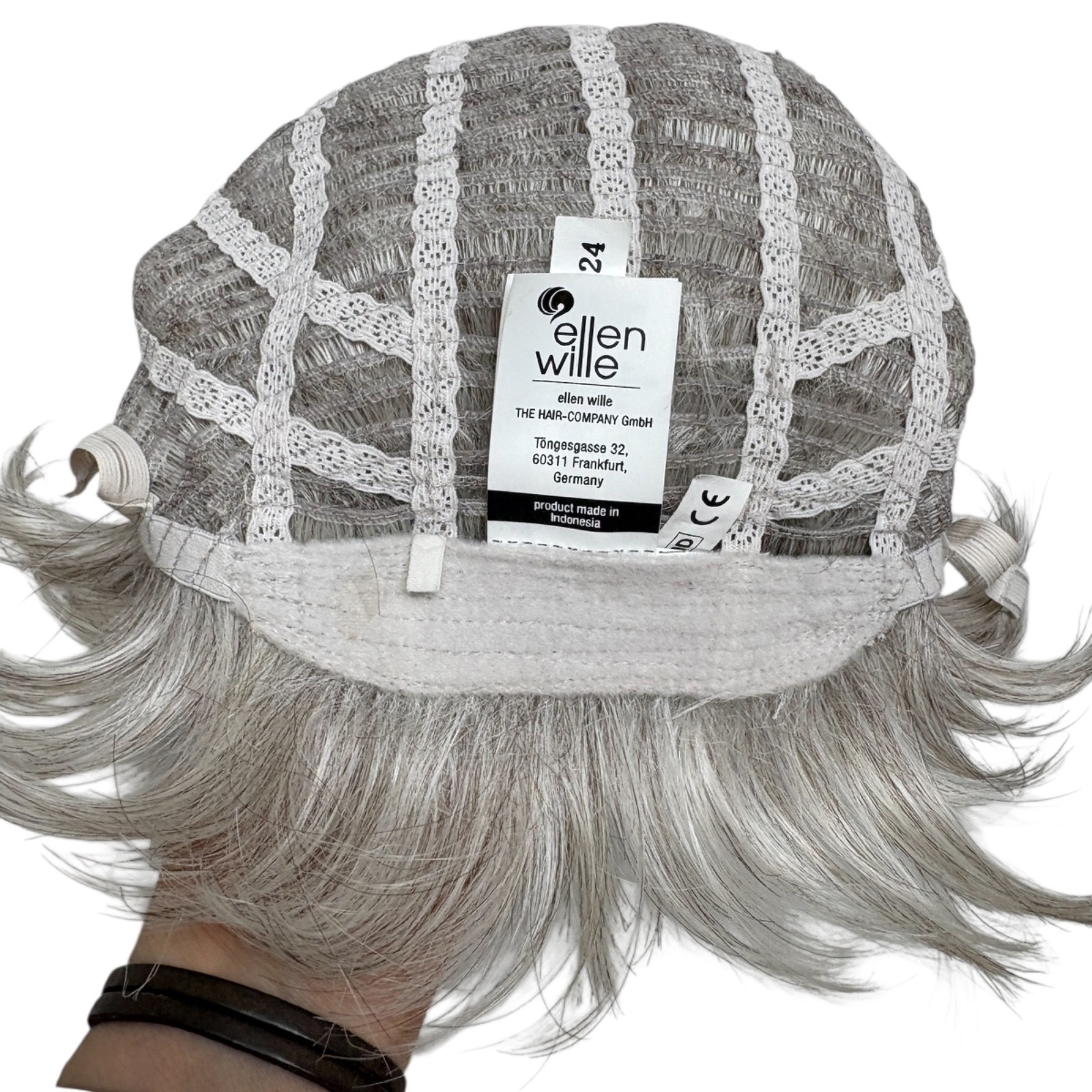 wig NWT in box COVER Ellen Wille Silver Mix short 2.2oz high heat mono-part