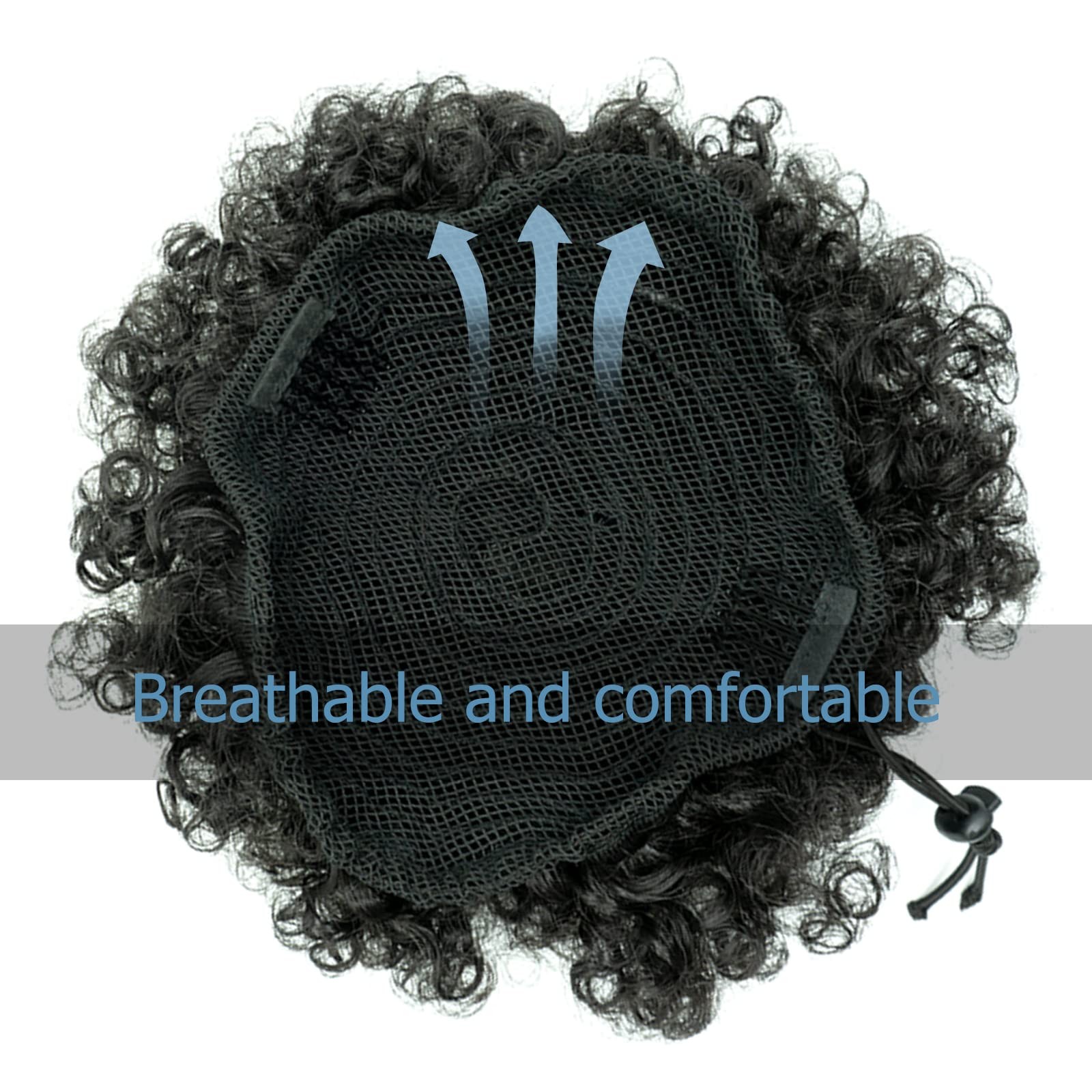 Afro Puff Drawstring Ponytail Extension 6″ 65g Synthetic Kinky Curly