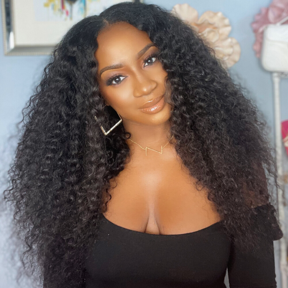 UNice Hair Brazilian Curly 3 Bundles Human Hair Extensions Virgin Hair Weaves US
