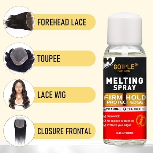 Lace Glue Kit Complete Set with Tint Mousse Melting Spray Wig Installation 21