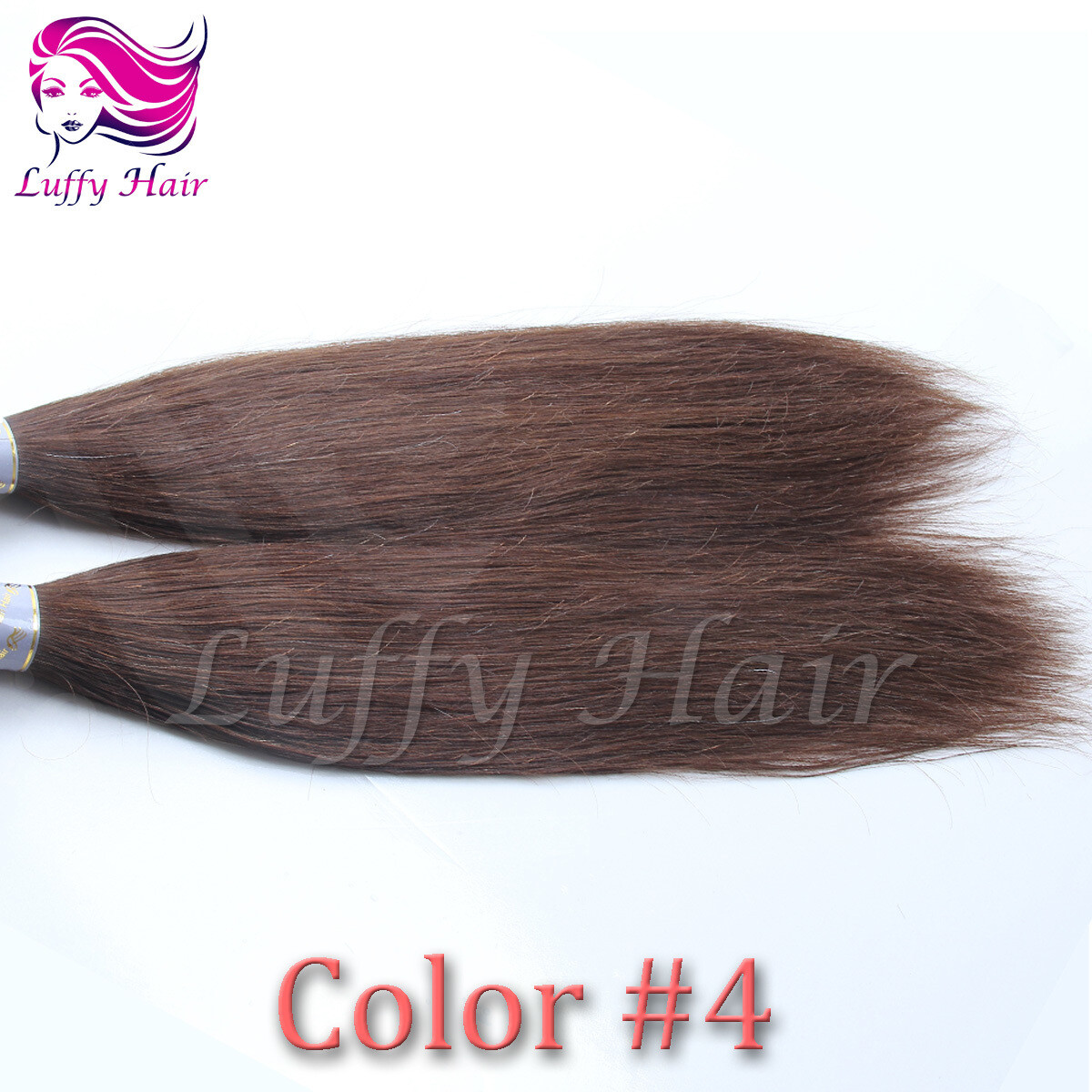 Keratin Fusion Flat Tip Human Hair Extension Deep Curly Pre Bonded Hair 100pcs