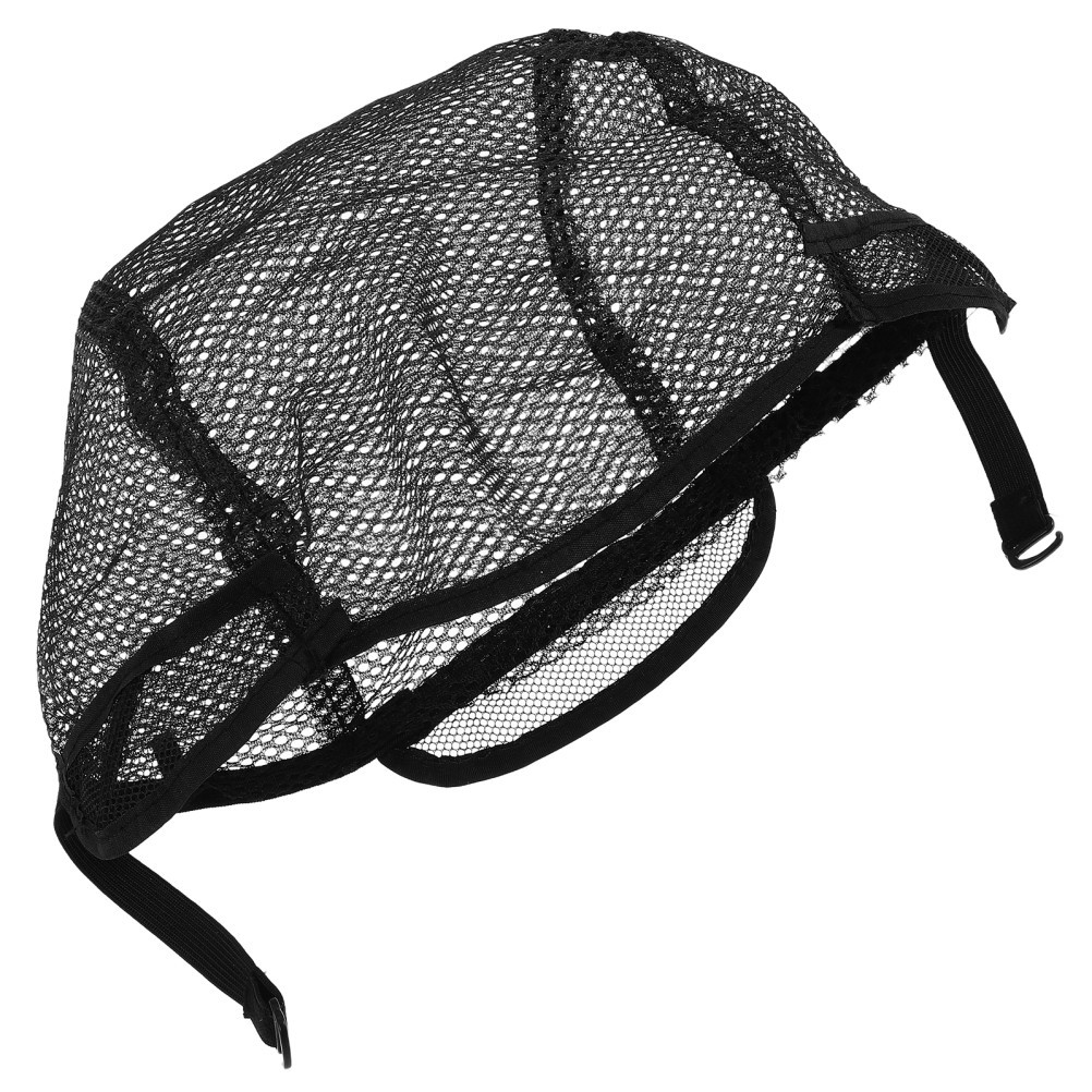 2Pcs Black Reusable Wig Net Caps Adjustable Mesh Hair Nets for Wig Making