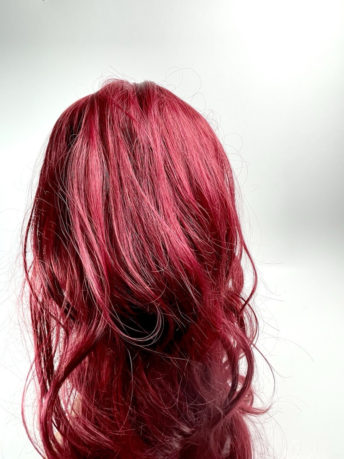 27in Lace Front Luxury Burgundy Wavy Hair Synthetic Heat Safe Hair Wig