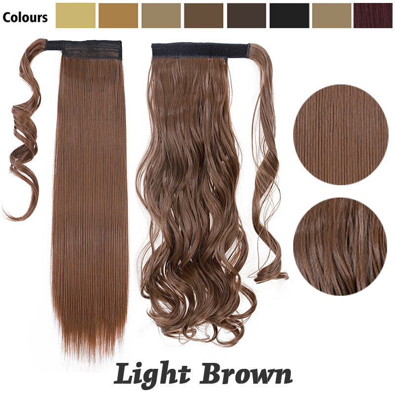 Real Thick as Human Hair Wrap Around Ponytail Clip In Pony Tail Extensions Curly