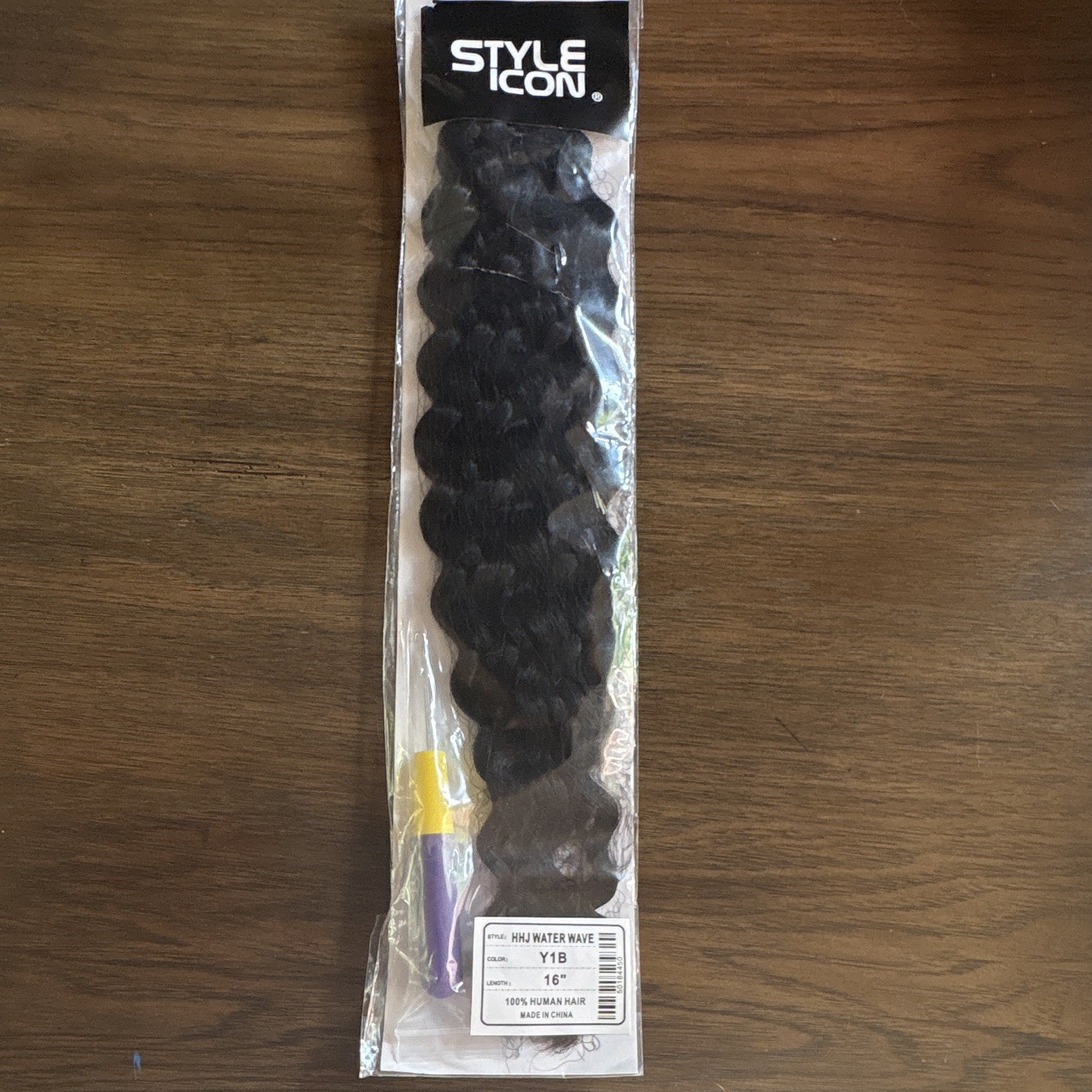 Style Icon 100% Human Hair Water Wave Braid Extension 16in Y1B, 1pc