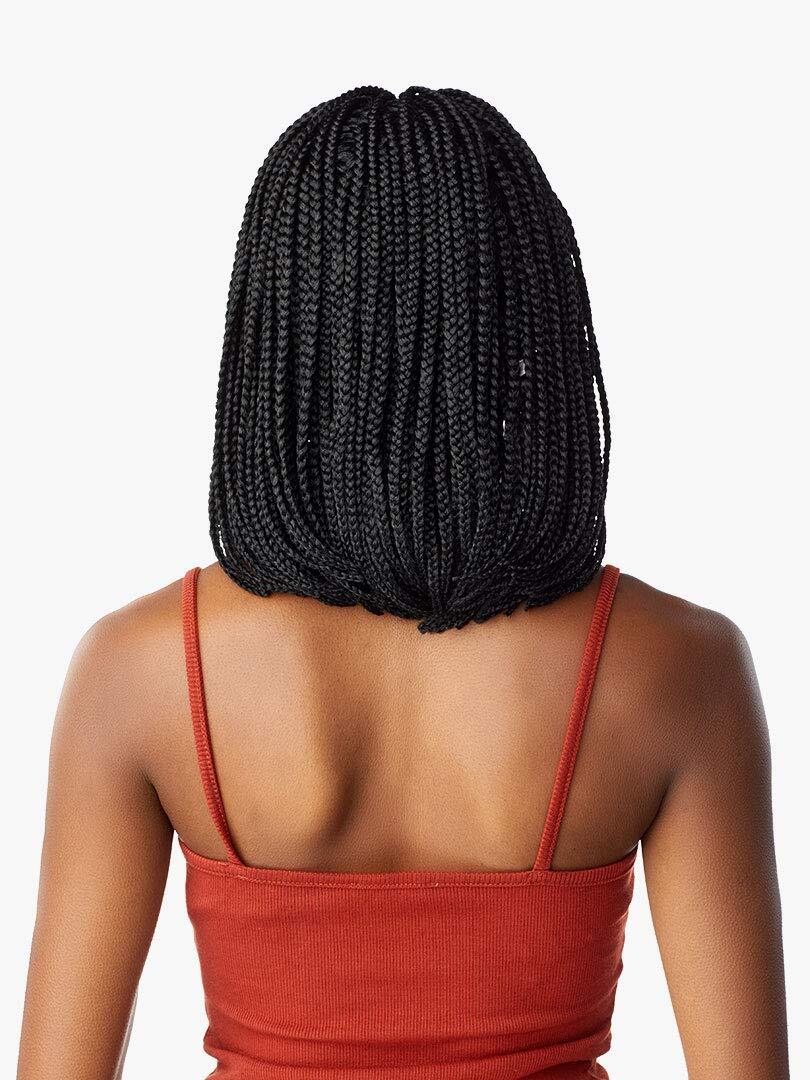 13×4 Hand Braided Lace Front Wig BOX BRAID BOB Wigs Black Braided Wigs for Women