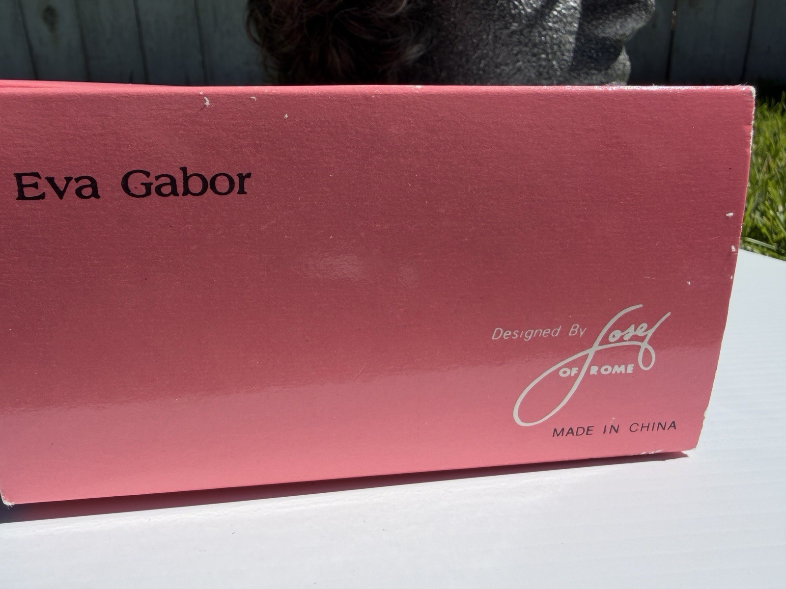 vtg Eva Gabor Perma-Lift Wig Acrylic Gray Curls Short color:34 in Original Box