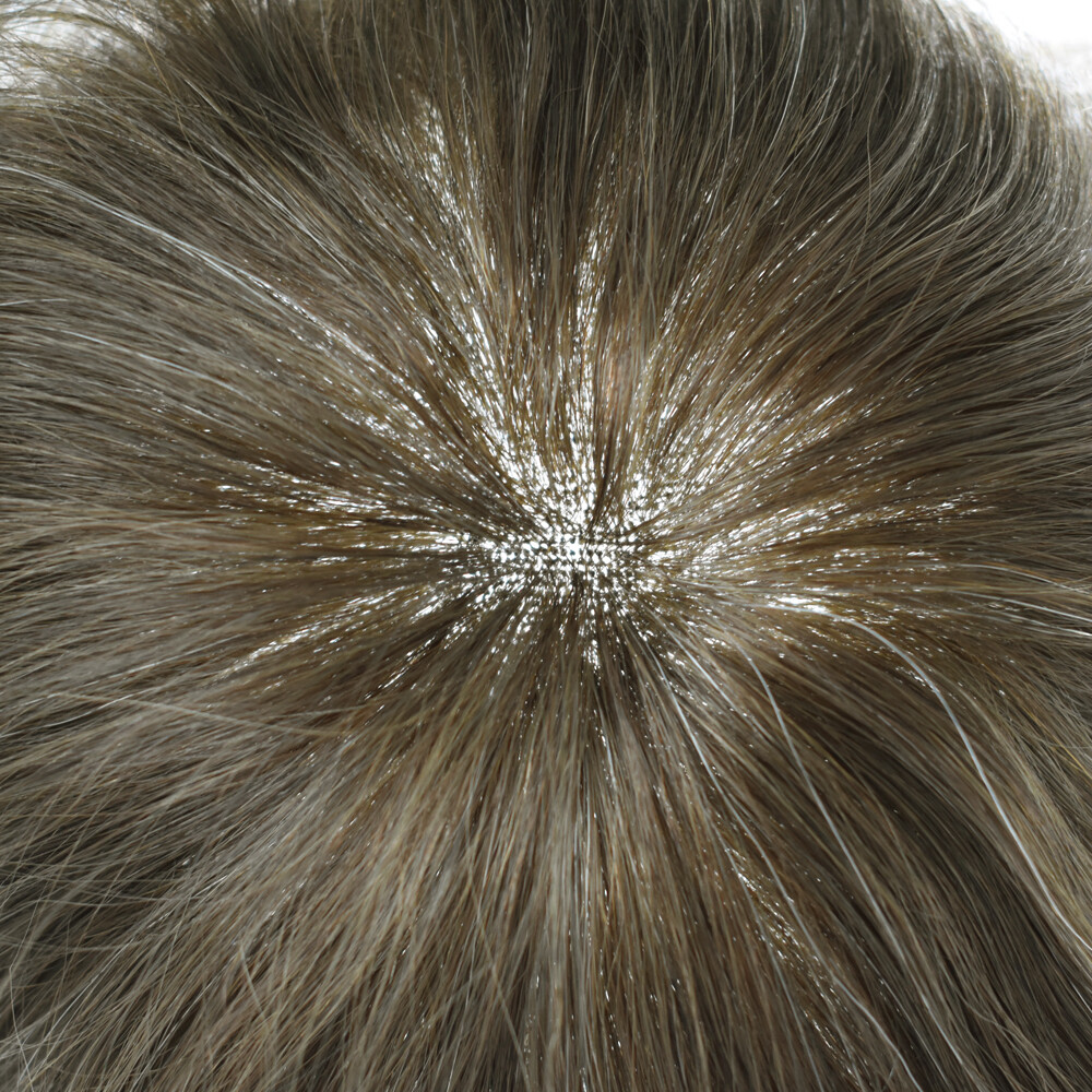 Mens Toupee French Lace Front Poly Pu Hairpiece Natural Hair Replacement Systems