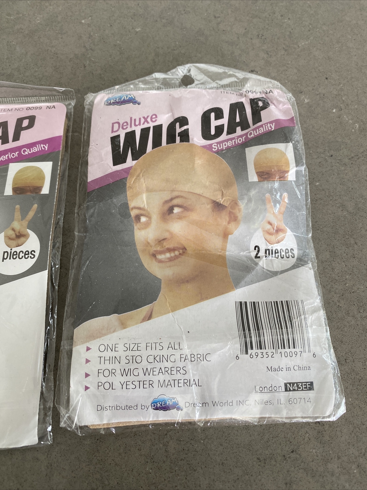 3 Pk DELUXE Wig Cap Wig Liner Weaving Cap Beige 2/Pck (6 Total) | READ DESC