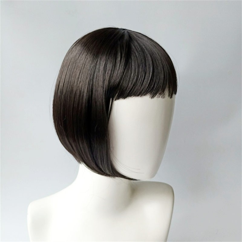 Kids Short Bob Wigs Natural Lookings Hairpiece Easy To Wear Breathable Headcover