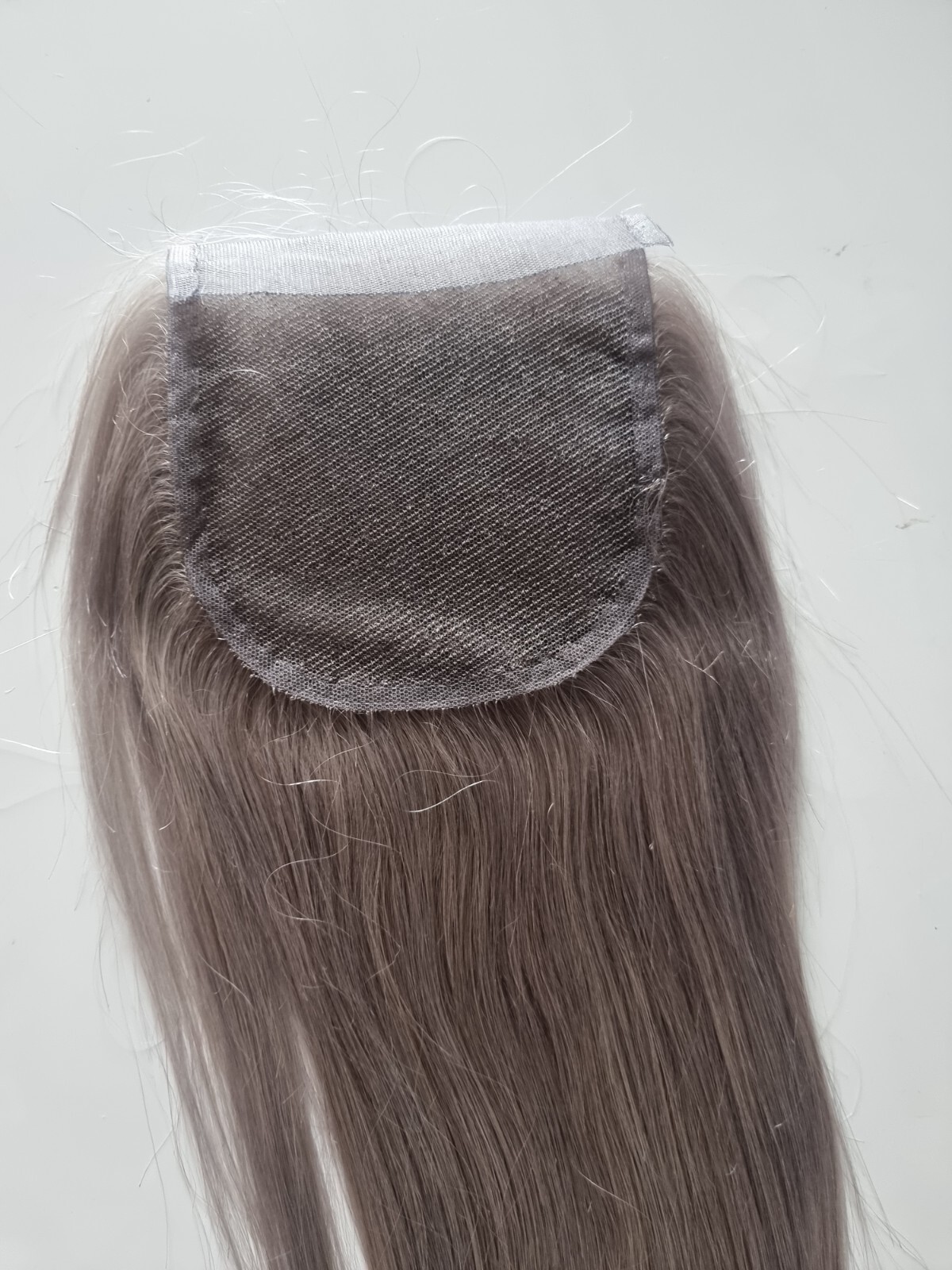 12INCH 4X4 PURE SILVER GREY LACE CLOSURE 100% BRAZILIAN HUMAN HAIR STRAIGHT 12A