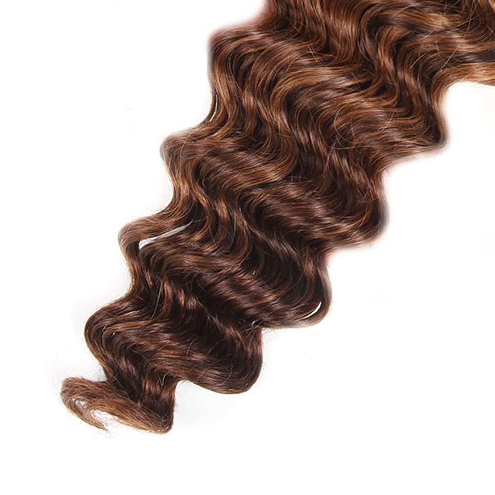 P4/30 Ombre Loose Deep Wave Human Hair Bundles 12 14 16 Inch Brazilian