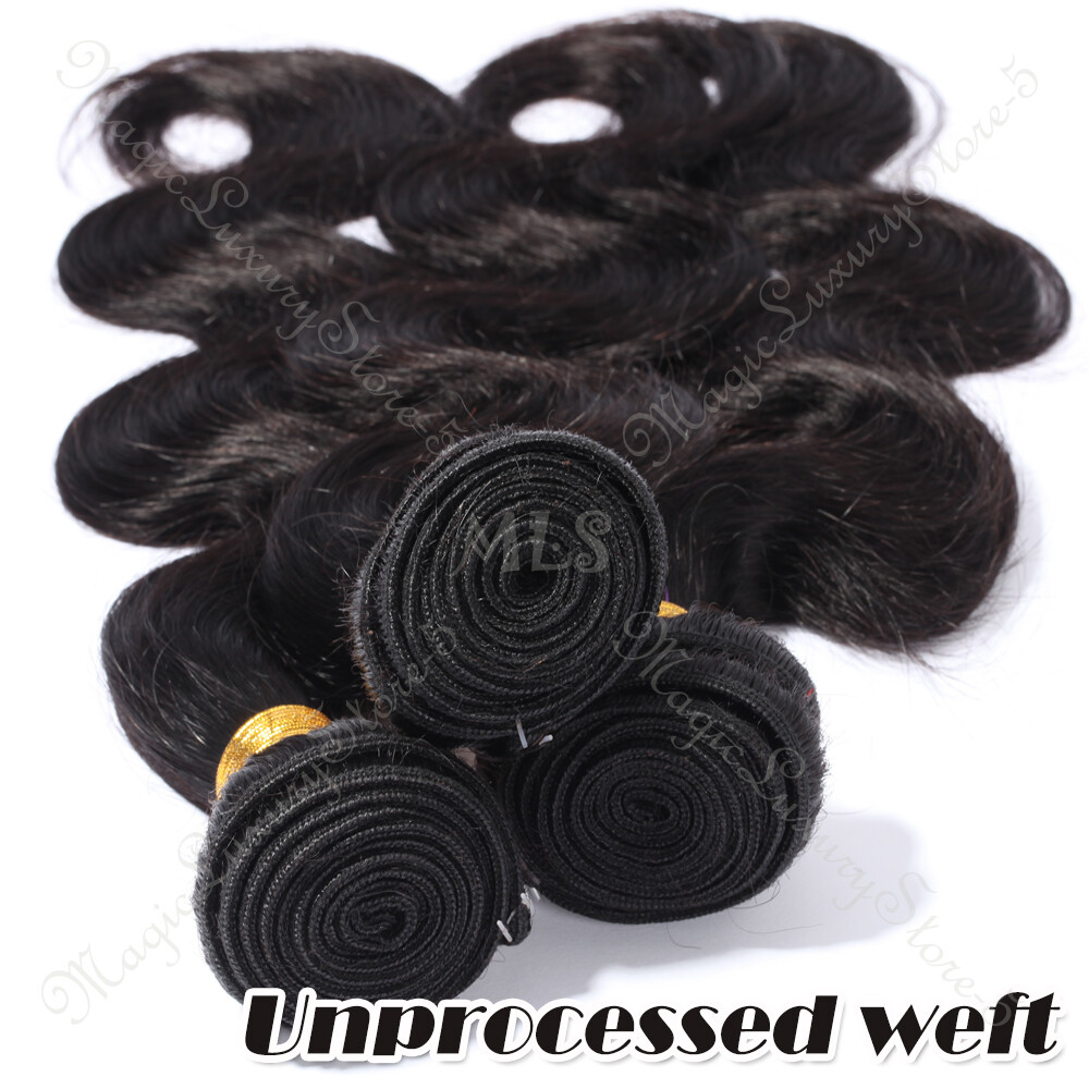 Malaysian Virgin Human Hair Deals/Bundle Weave Weft Hair Extensions 1-3-4Bundles