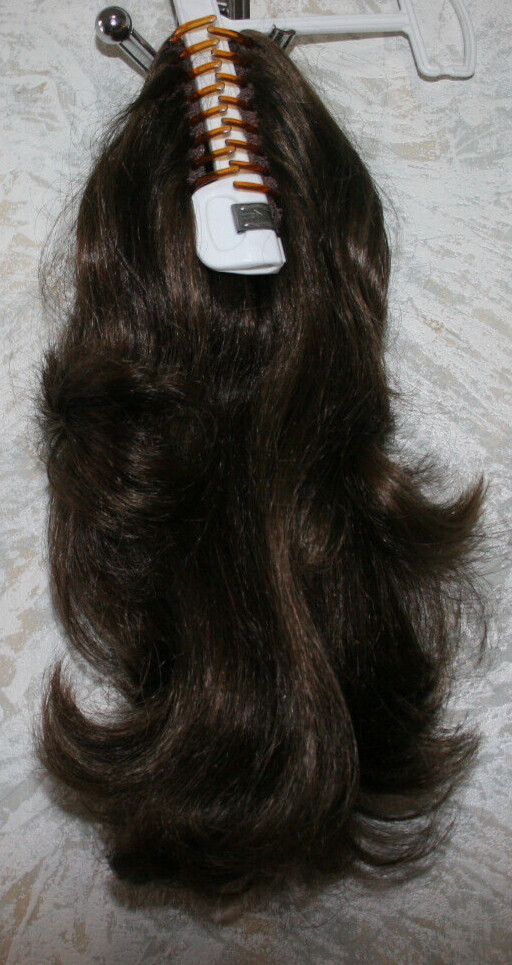 BT Ready To Wear Hair Extension Easy Clip Butterfly Frosted Medium Brown 12″ L